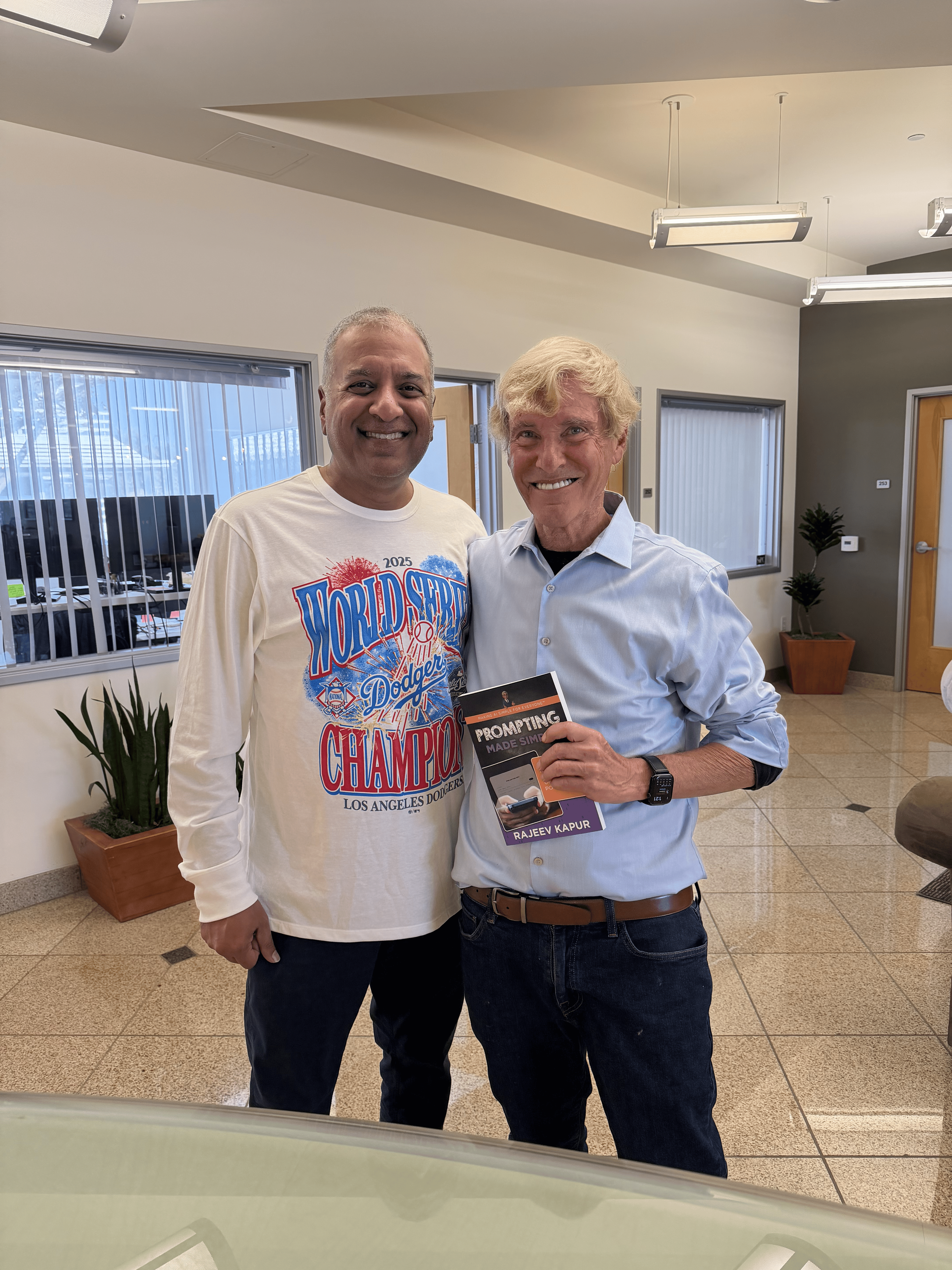 Rajeev with Leigh Steinberg