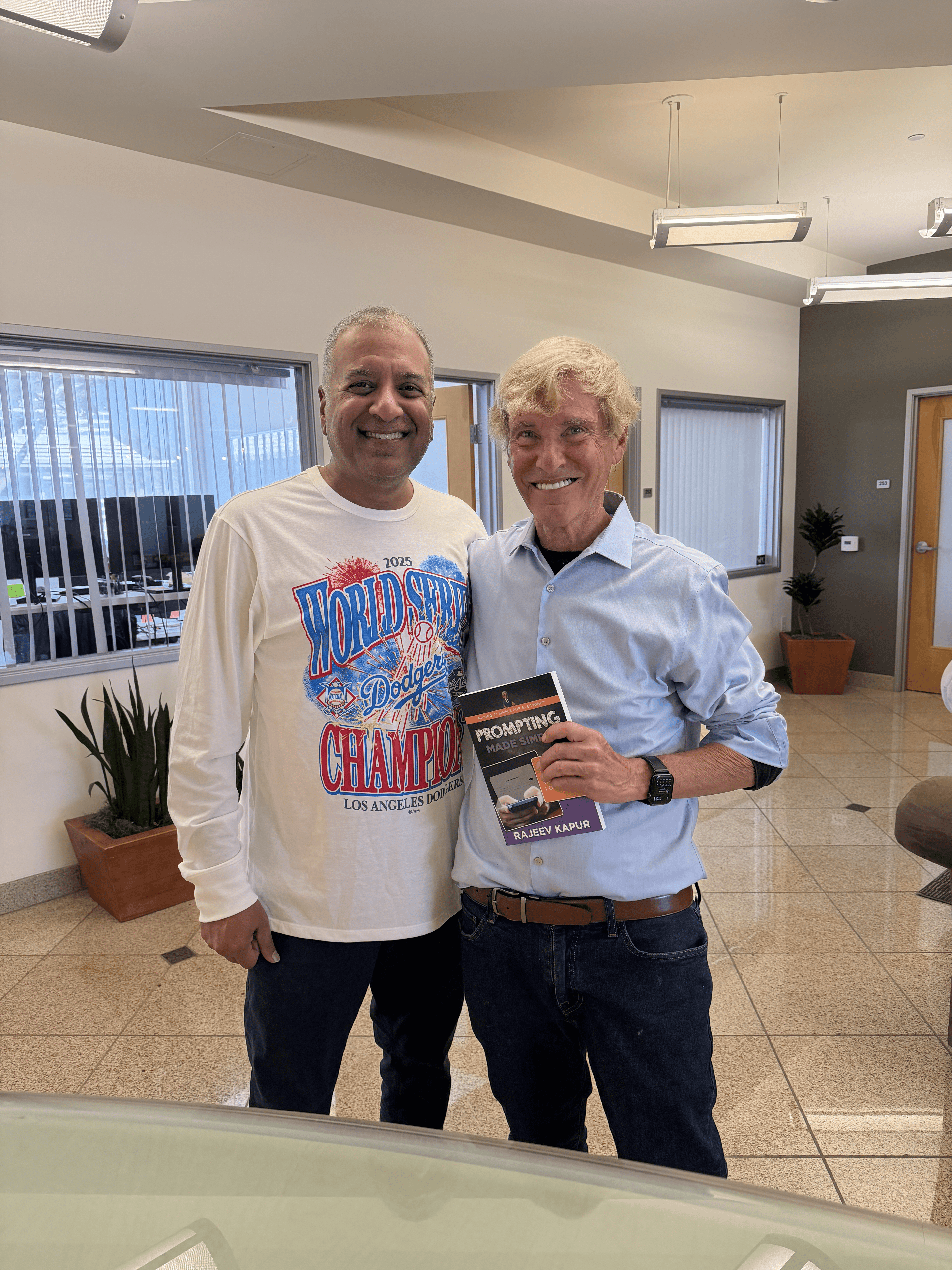 Rajeev with Leigh Steinberg